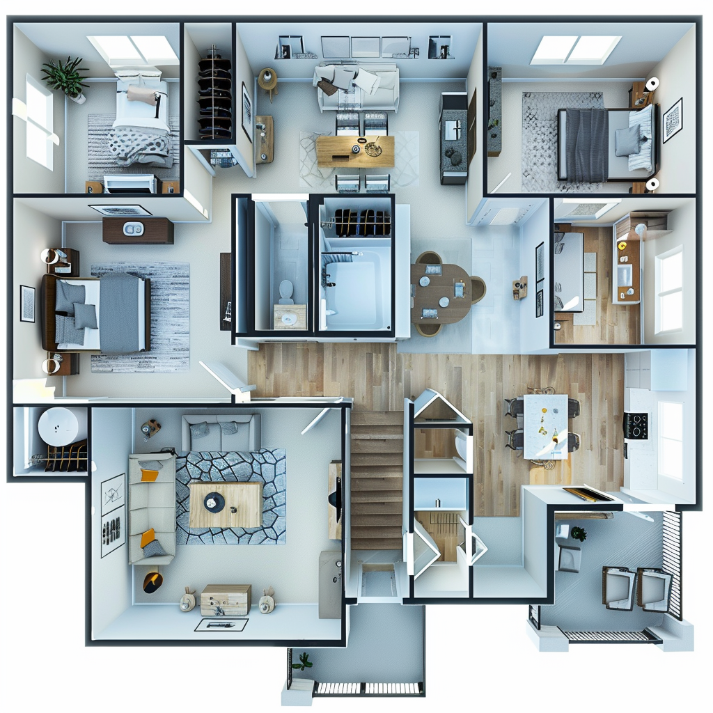 Floor Plan Rendering